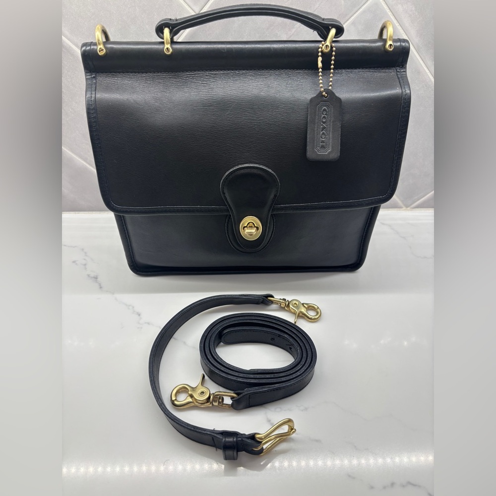 ✨ Vintage Coach Black Willis Bag – Pre-1994 | Early Production ✨